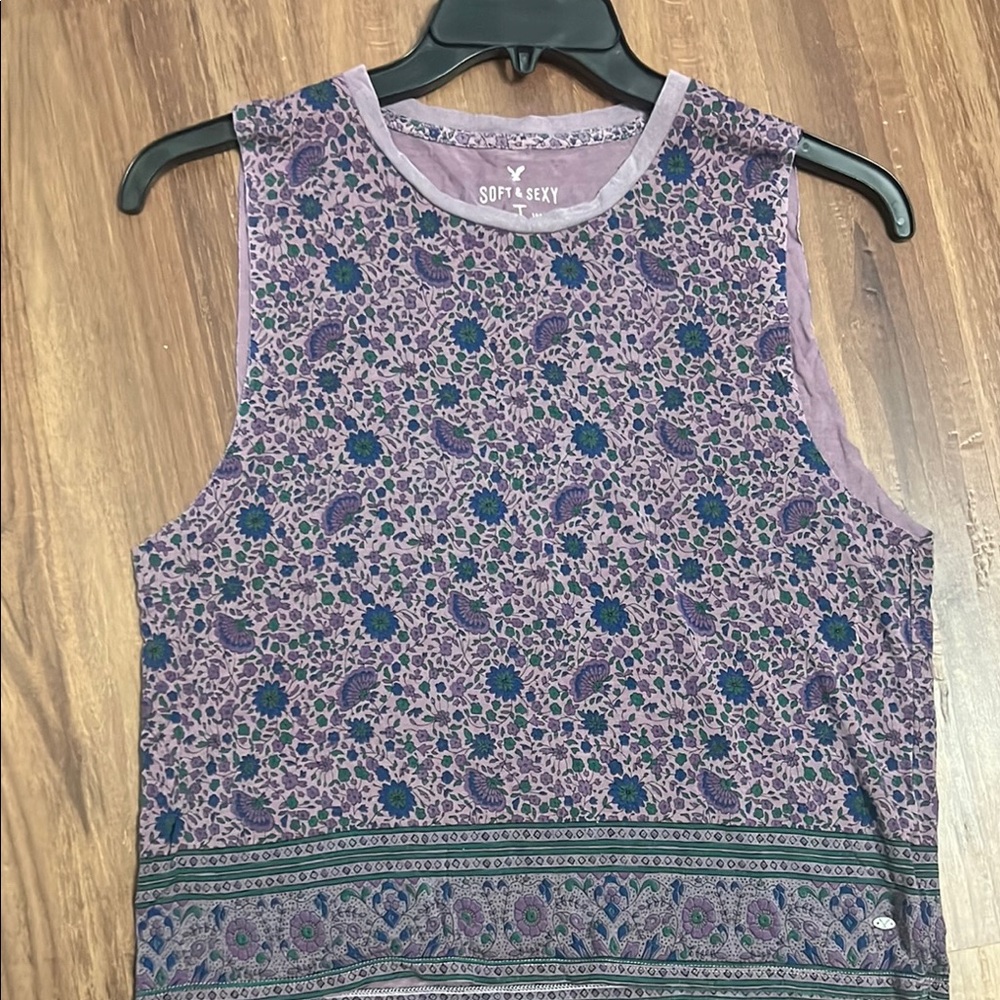AE Soft & Sexy Floral Top